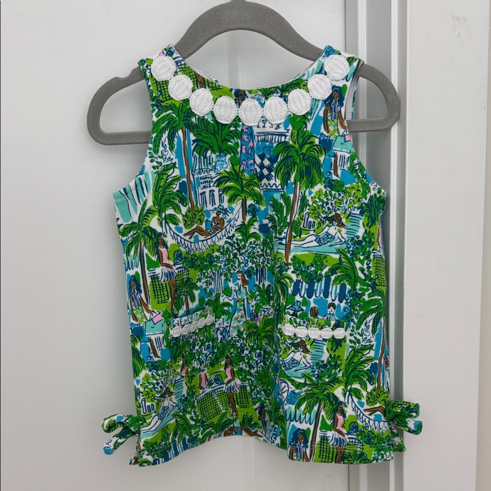 Lilly Pulitzer Blue and Green Kids Casual Dress
